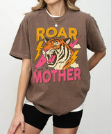 Roar Like a Mother Comfort Colors® T-Shirt - Woven Mama