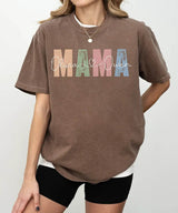Custom Mama Comfort Colors® T-Shirt – Personalized with Kids’ Names - Woven Mama