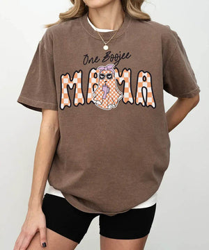 One Boojee Mama Comfort Colors T-Shirt or Sweatshirt – Cute Halloween Ghost Mom Shirt - Woven Mama