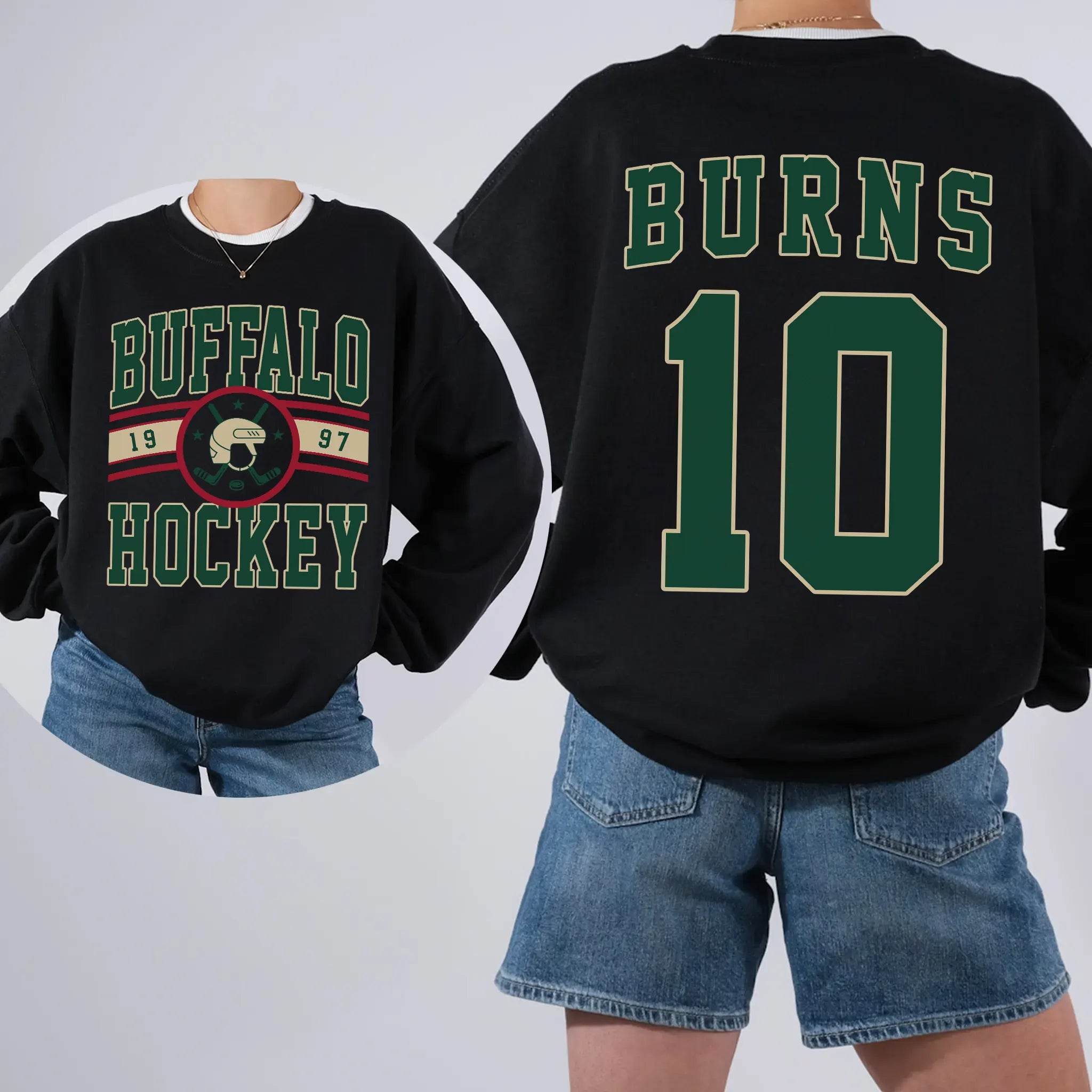 Custom Hockey T-Shirt or Sweatshirt – Personalized Team Name, Year, Player Name & Number - Woven Mama