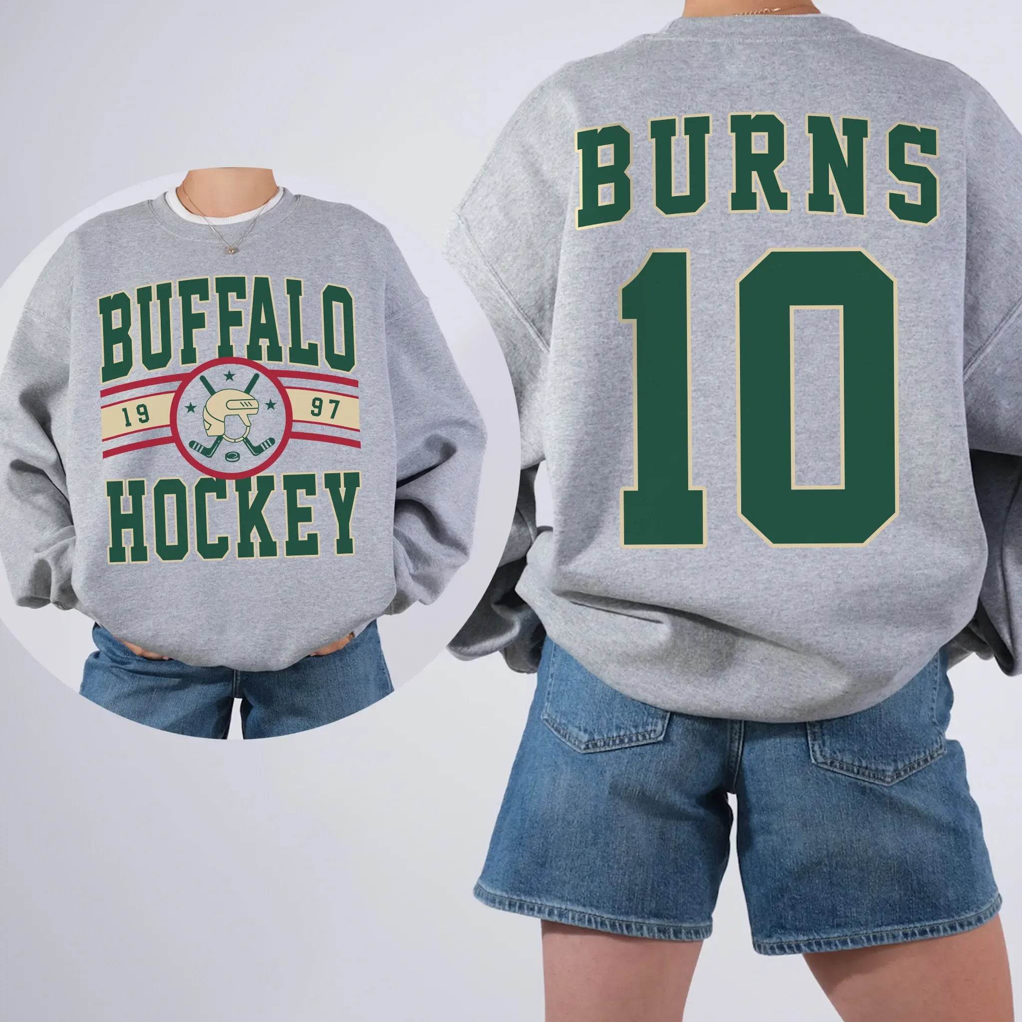 Custom Hockey T-Shirt or Sweatshirt – Personalized Team Name, Year, Player Name & Number - Woven Mama