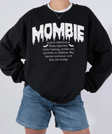 Mombie Comfort Colors® T-Shirt or Crewneck Sweatshirt – Funny Mom Halloween Shirt - Woven Mama