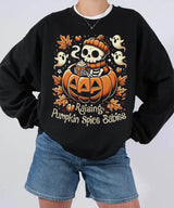 Raising Pumpkin Spice Babies Halloween Comfort Colors T-Shirt or Crewneck Sweatshirt - Woven Mama