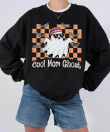 Cool Mom Ghost Halloween Comfort Colors T-Shirt or Sweatshirt – Funny Spooky Season Shirt - Woven Mama