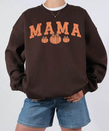 Pumpkin MAMA Halloween Comfort Colors T-Shirt or Crewneck Sweatshirt - Woven Mama