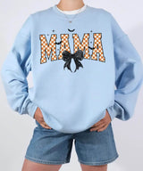 Spooky Bow MAMA Halloween Comfort Colors T-Shirt or Crewneck Sweatshirt - Woven Mama
