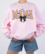 Spooky Bow MAMA Halloween Comfort Colors T-Shirt or Crewneck Sweatshirt - Woven Mama