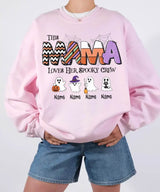 Custom Halloween Mama Comfort Colors T-Shirt or Crewneck Sweatshirt – This Mama Loves Her Spooky Crew - Woven Mama