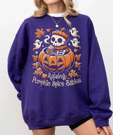 Raising Pumpkin Spice Babies Halloween Comfort Colors T-Shirt or Crewneck Sweatshirt - Woven Mama