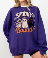 Spooky Squad Halloween Comfort Colors T-Shirt or Crewneck Sweatshirt – Cute Cats Mom Halloween Shirt - Woven Mama
