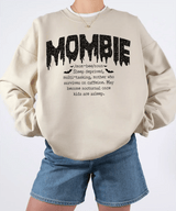 Mombie Comfort Colors® T-Shirt or Crewneck Sweatshirt – Funny Mom Halloween Shirt - Woven Mama