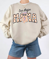 One Boojee Mama Comfort Colors T-Shirt or Sweatshirt – Cute Halloween Ghost Mom Shirt - Woven Mama