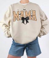Spooky Bow MAMA Halloween Comfort Colors T-Shirt or Crewneck Sweatshirt - Woven Mama