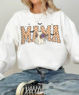 Halloween Mama Ghost Comfort Colors T-Shirt or Crewneck Sweatshirt - Woven Mama