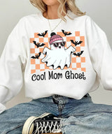 Cool Mom Ghost Halloween Comfort Colors T-Shirt or Sweatshirt – Funny Spooky Season Shirt - Woven Mama
