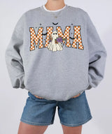 Halloween Mama Ghost Comfort Colors T-Shirt or Crewneck Sweatshirt - Woven Mama