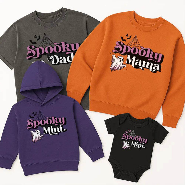 Spooky Family Matching Halloween Shirts & Sweatshirts - Woven Mama
