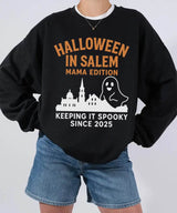 Halloween in Salem Mama Edition Comfort Colors® T-Shirt or Crewneck Sweatshirt - Woven Mama