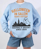 Halloween in Salem Mama Edition Comfort Colors® T-Shirt or Crewneck Sweatshirt - Woven Mama