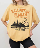 Halloween in Salem Mama Edition Comfort Colors® T-Shirt or Crewneck Sweatshirt - Woven Mama