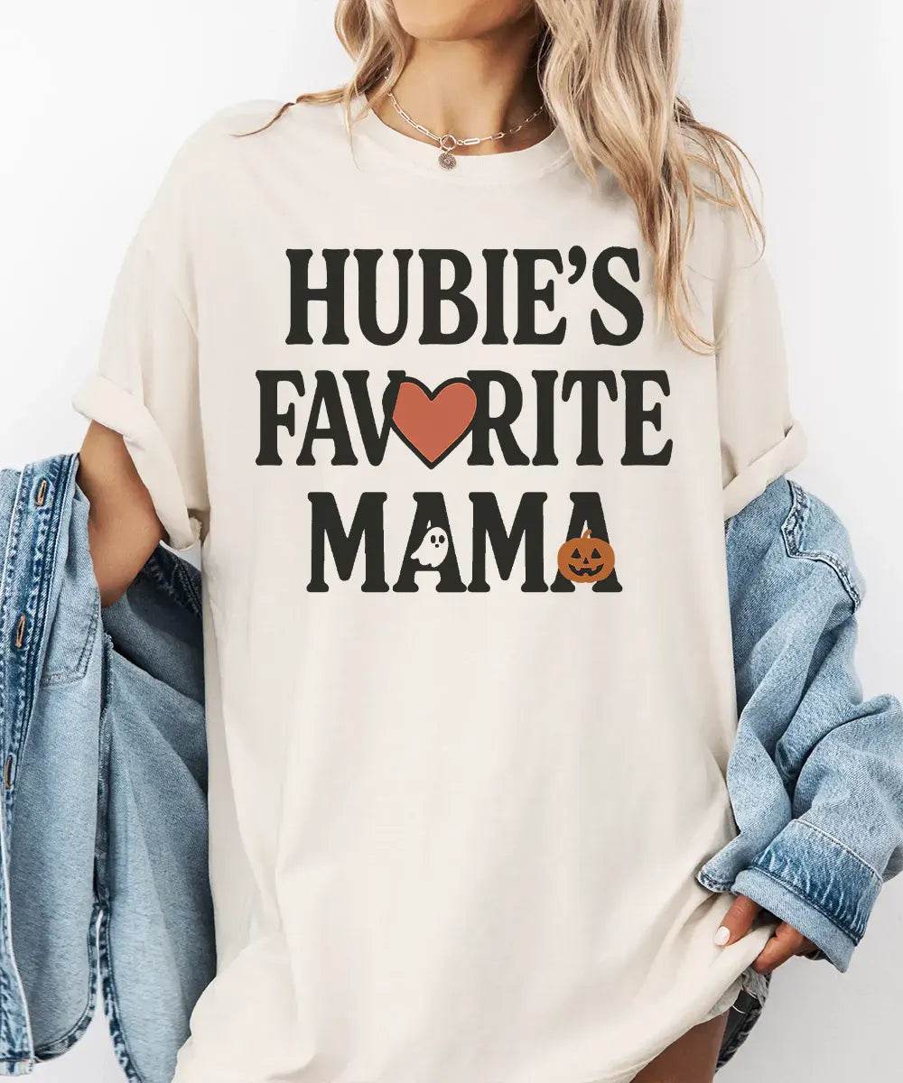 Hubie’s Favorite Mama Halloween Comfort Colors® T-Shirt or Crewneck Sweatshirt - Woven Mama