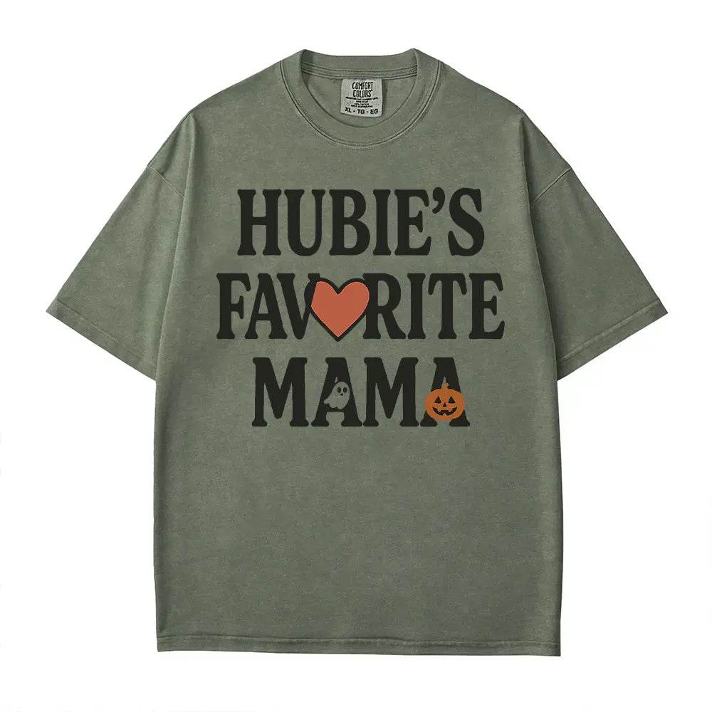 Hubie’s Favorite Mama Halloween Comfort Colors® T-Shirt or Crewneck Sweatshirt - Woven Mama