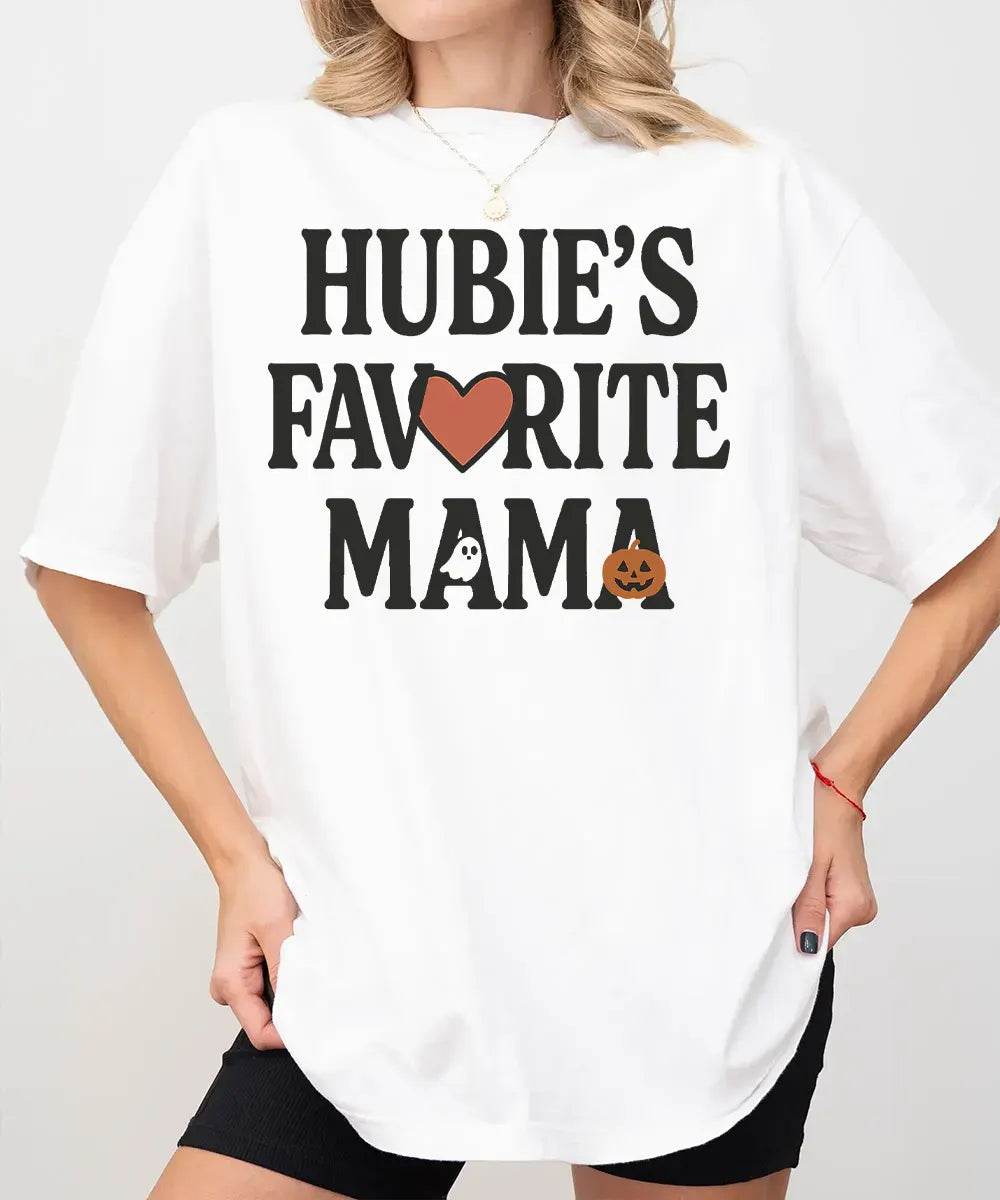 Hubie’s Favorite Mama Halloween Comfort Colors® T-Shirt or Crewneck Sweatshirt - Woven Mama