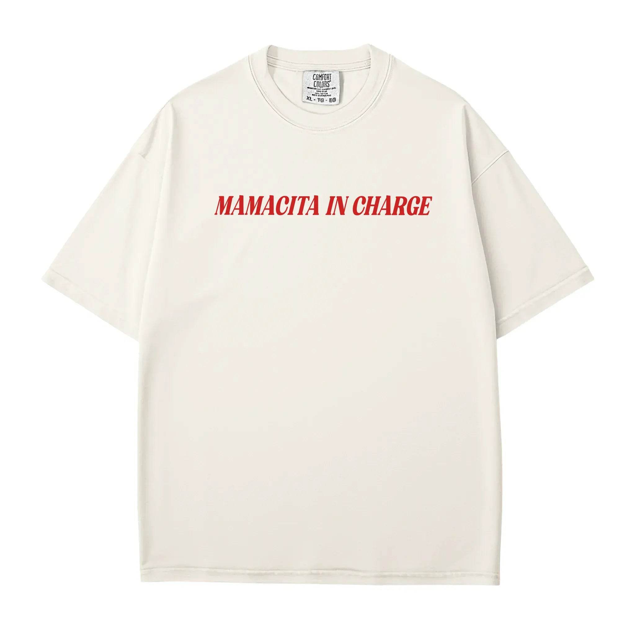 Mamacita in Charge T-Shirt – Comfort Colors Bold Latina Mom Tee - Woven Mama