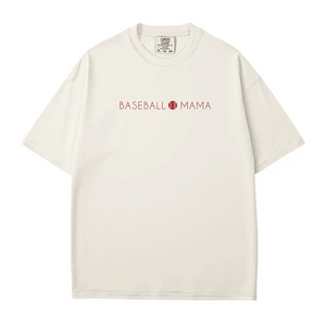 Baseball Mama T-Shirt – Minimalist Sports Mom Tee - Woven Mama