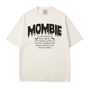 Mombie Comfort Colors® T-Shirt or Crewneck Sweatshirt – Funny Mom Halloween Shirt - Woven Mama