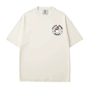 Cool Mom Ghost Comfort Colors T-Shirt or Crewneck Sweatshirt – Halloween Pocket Print Shirt - Woven Mama