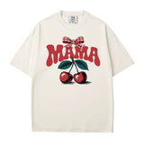 Mama T-Shirt – Sweet Cherry Coquette Comfort Colors Tee for Moms - Woven Mama