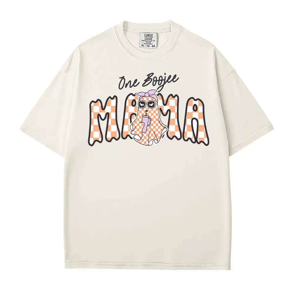 One Boojee Mama Comfort Colors T-Shirt or Sweatshirt – Cute Halloween Ghost Mom Shirt - Woven Mama