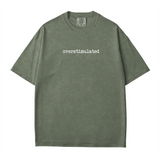 Overstimulated Comfort Colors® T-Shirt – Minimalist Mom Life Statement Tee - Woven Mama