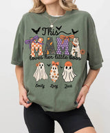 Custom Halloween Mama Comfort Colors T-Shirt or Crewneck Sweatshirt – This Mama Loves Her Little Boos - Woven Mama