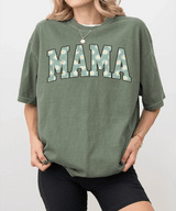 MAMA Comfort Colors® T-Shirt – Daisy Floral Mom Shirt - Woven Mama