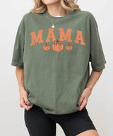 Pumpkin MAMA Halloween Comfort Colors T-Shirt or Crewneck Sweatshirt - Woven Mama