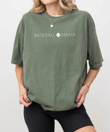 Baseball Mama T-Shirt – Minimalist Sports Mom Tee - Woven Mama