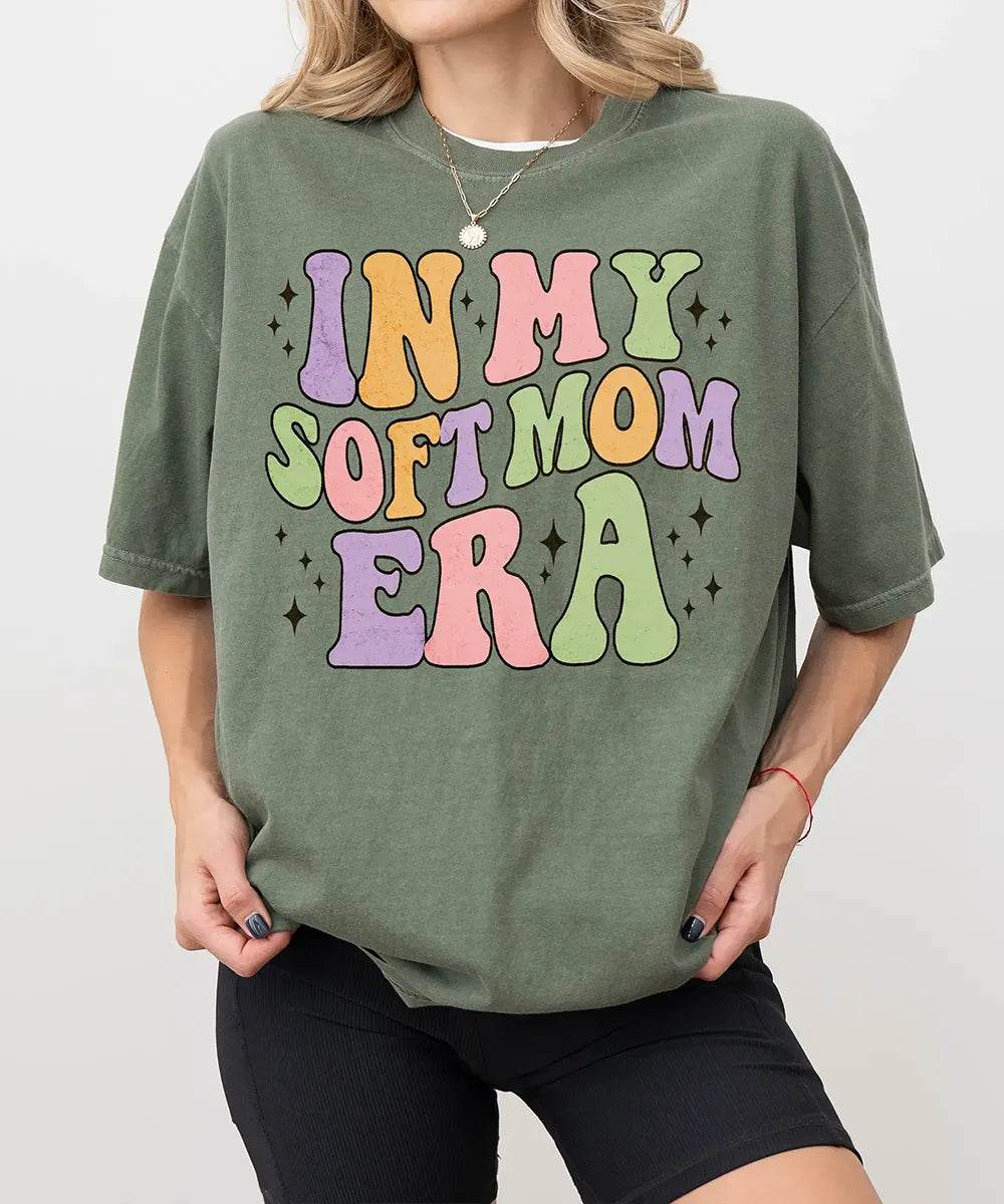 In My Soft Mom Era Comfort Colors® T-Shirt - Woven Mama