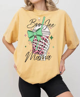 Boo Jee Mama Comfort Colors T-Shirt or Crewneck Sweatshirt – Cute Spooky Mom Halloween Shirt - Woven Mama