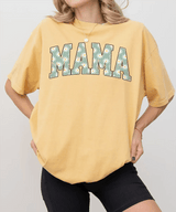 MAMA Comfort Colors® T-Shirt – Daisy Floral Mom Shirt - Woven Mama
