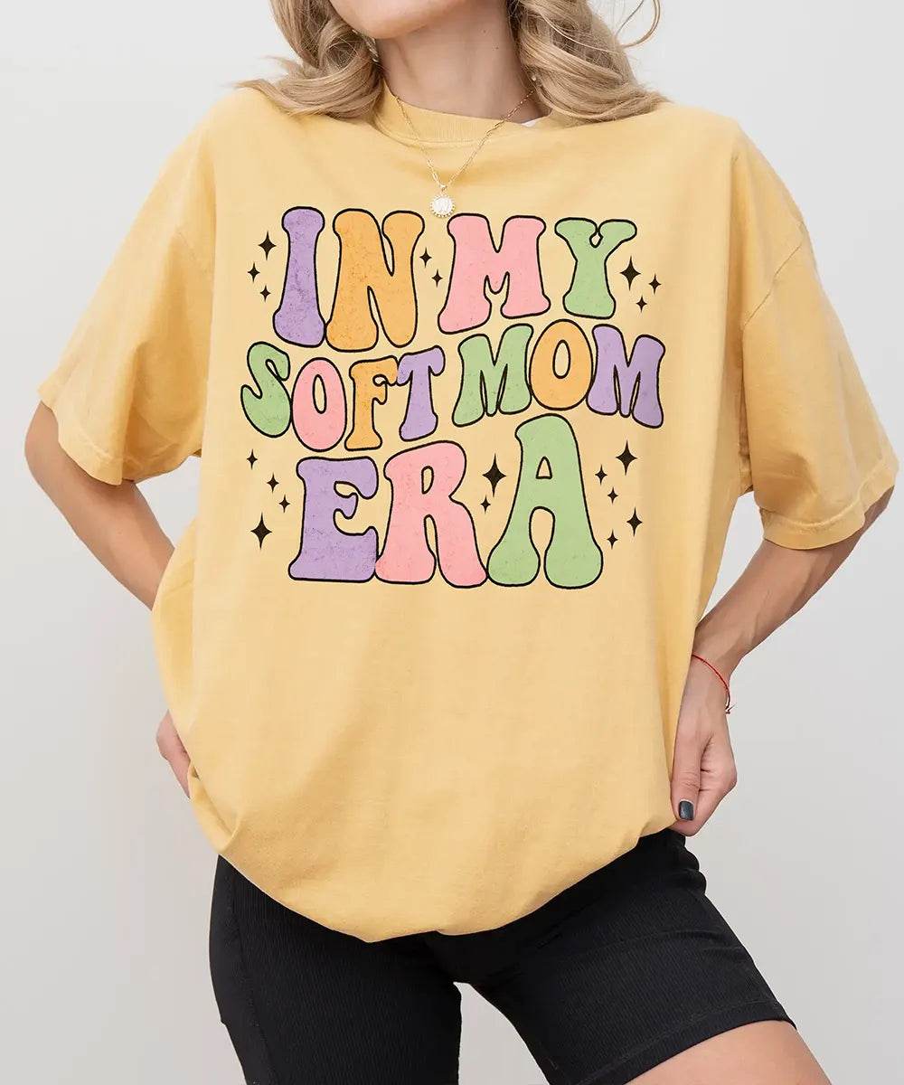 In My Soft Mom Era Comfort Colors® T-Shirt - Woven Mama