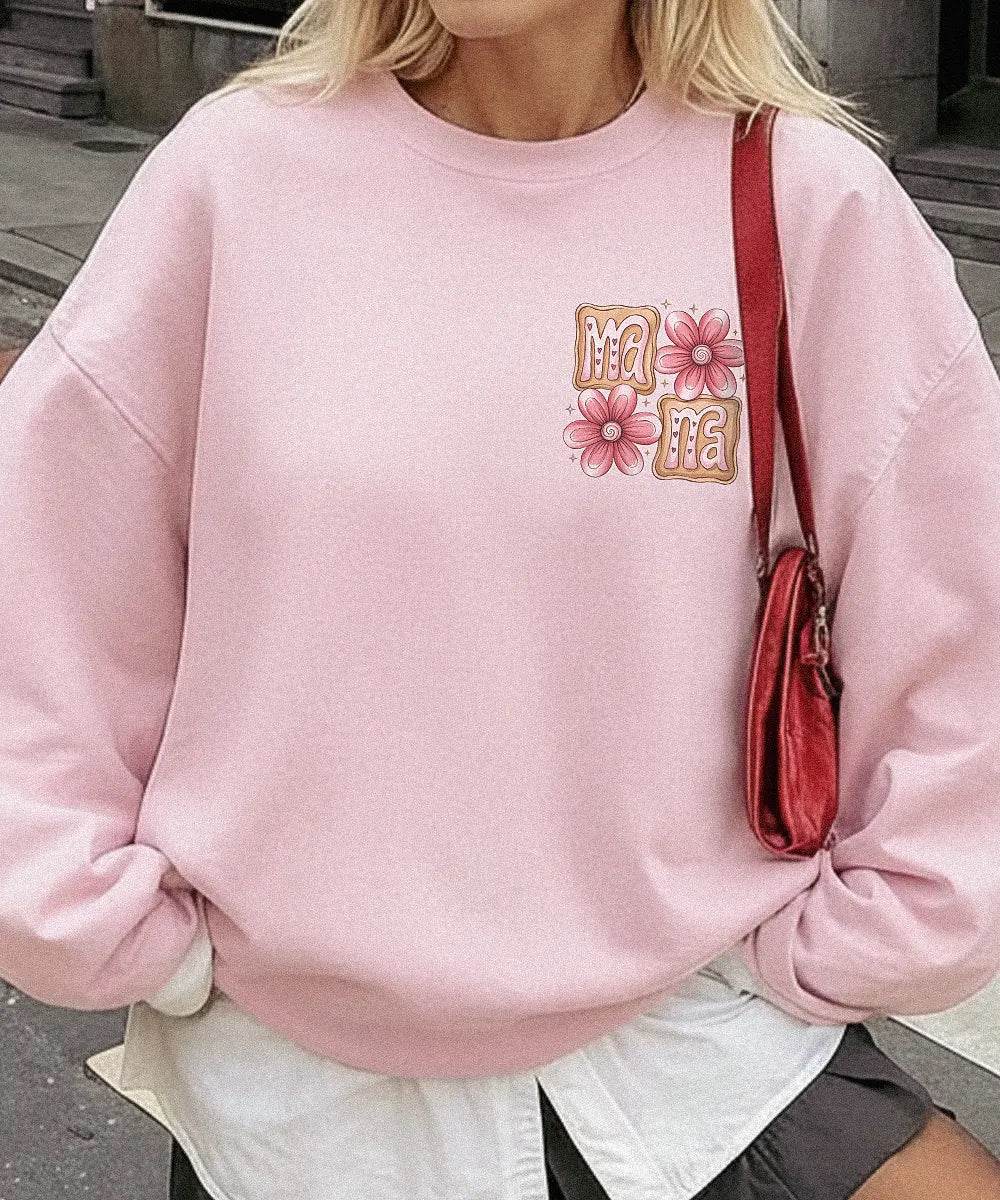 Mama Cookie Floral Shirt – Pocket Print Floral Mama Comfort Colors® Tee or Sweatshirt - Woven Mama