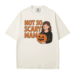 Not So Scary Mama Comfort Colors® T-Shirt or Crewneck Sweatshirt - Halloween Mom Shirt - Woven Mama