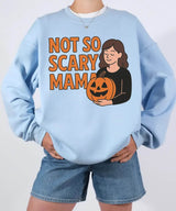 Not So Scary Mama Comfort Colors® T-Shirt or Crewneck Sweatshirt - Halloween Mom Shirt - Woven Mama