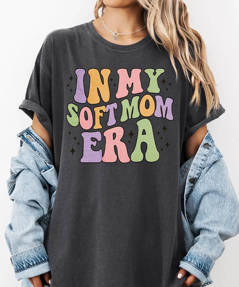 In My Soft Mom Era Comfort Colors® T-Shirt - Woven Mama