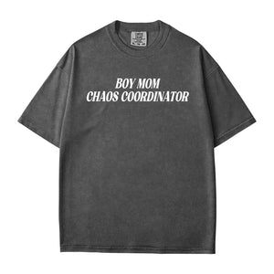 Boy Mom Chaos Coordinator T-Shirt – Funny Comfort Colors Tee for Moms of Boys - Woven Mama