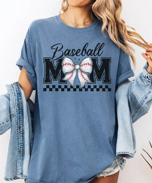 Retro Baseball Mom T-Shirt or Sweatshirt – Vintage Style Mom Game Day Outfit - Woven Mama