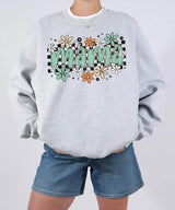 Retro Floral Mama Shirt – Vintage Floral Mom Comfort Colors® Tee or Crewneck Sweatshirt - Woven Mama