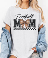 Retro Football Mom Coquette Shirt – Cute Game Day Tee or Sweatshirt - Woven Mama